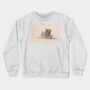 A Coach with Royal Coat of Arms by Paul Sandby Crewneck Sweatshirt